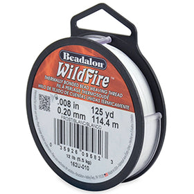 125 Yards - Frost Wildfire .20mm 12LB Test Braided Beading Thread Spool - BeadPrism