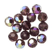 Load image into Gallery viewer, Swarovski 5000 Round Crystal Faceted Beads Burgundy AB | 4mm | Small &amp; Wholesale Packs - BeadPrism