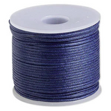 25 Meter 1mm Waxed Cotton Cord Spool, Necklace Wax Cord 1mm, Choose Color
