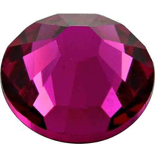 1440  Fuchsia - 2028 Swarovski SS12 Glue On Flat Backs - BeadPrism