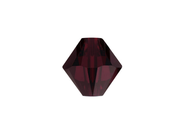 Swarovski Crystal, #5328 Bicone Beads 4mm, Garnet, Wholesale Packs