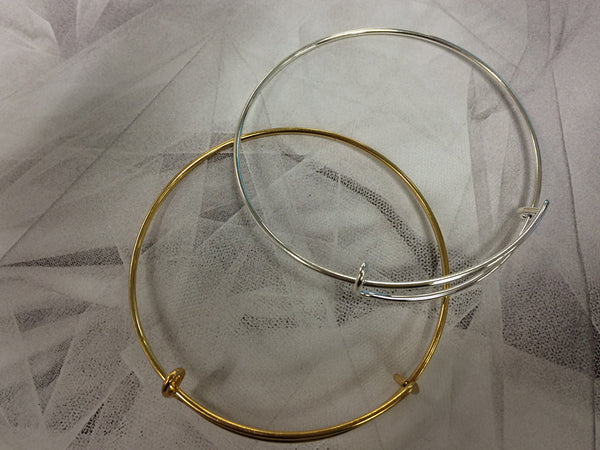 3 Pcs Charm Bracelets, expandable bracelets, adjustable bangle bracelet 3 Pc Choose Color - BanBRA3 - BeadPrism