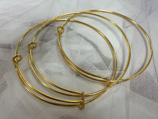 3 Pcs Charm Bracelets, expandable bracelets, adjustable bangle bracelet 3 Pc Choose Color - BanBRA3 - BeadPrism