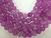 Load image into Gallery viewer, 10mm Lavender Jade Faceted Round, Bodacious Pink 14.5" 39 Beads, Orchid gemstone Beads - SJA 198 - BeadPrism