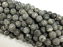 Load image into Gallery viewer, 25% OFF 10mm Agate Faceted Round, Sharkskin, 15", 38 Beads, Grey gemstone Beads - SAGT347 - BeadPrism