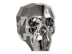 1 pc Skull Beads Swarovski Crystal 13mm Crystal Silver Night 2X Skulls 1.5mm Hole - 5750-13CLsn2X - BeadPrism