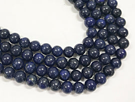 8mm Round Lapis Gemstone Beads Full 16