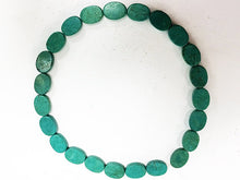 Load image into Gallery viewer, Turquoise Beads Oval 18mm, Turquoise Magnasite, 16" Strand, 22 beads, Gemstone Flat Beads - SMAG151 - BeadPrism