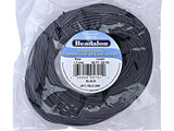 Beadalon Rubber Tubing 1.7mm, 25 Meter, 82 Feet, black rubber tubing, jewerly cord - JRT1.7BLK-25M