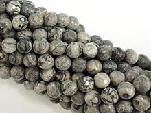 Load image into Gallery viewer, 25% OFF 8mm Agate Faceted Round, Sharkskin, 15", 48 Beads, Grey gemstone Beads - SAGT348 - BeadPrism