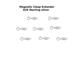 Sterling Silver 4.5mm Magnetic Clasp with 5mm Spring Ring Clasp, Clasp Convertors, Choose Quantity - BeadPrism