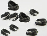 10 Pc Royal Pinch Bail 10x5mm Black Finish Tierracast Bails - P5778BK