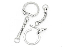 Load image into Gallery viewer, 10 Pcs 1" Key Ring, Split Ring, DIY 1", 25mm Key ring for perosnalized Keychains - KCHN1 - BeadPrism