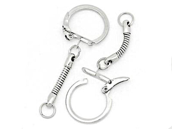 10 Pcs 1" Key Ring, Split Ring, DIY 1", 25mm Key ring for perosnalized Keychains - KCHN1 - BeadPrism