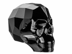 Skull Beads Swarovski Crystal 13mm - 1 pc - Jetn black,  Crystal Skulls, 1.5mm Hole - 5750-13JET - BeadPrism