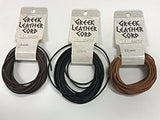 16 Ft 2mm Greek Leather Cord 5.47 yd, 5 Meter choose color Natural, Brown, Black Beadsmith - GLC20xx