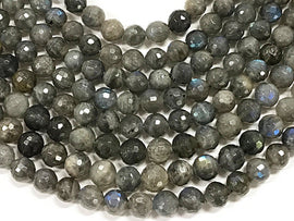 25%OFF 8mm Labradorite Faceted Round Gemstone 48 Beads 16