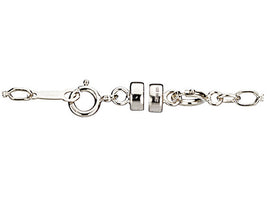 Sterling Silver 4.5mm Magnetic Clasp with 5mm Spring Ring Clasp, Clasp Convertors, Choose Quantity - BeadPrism