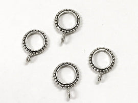 Sterling Silver Large Hole European Bail beads, sterling Silver Bails, 6mm Large Hole, 1 Pc - SF957 - BeadPrism