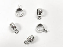 Load image into Gallery viewer, Sterling Silver Large Hole European Bail beads, sterling Silver Bails 8.5mm, 6mm Hole 1 Pc - SF960 - BeadPrism