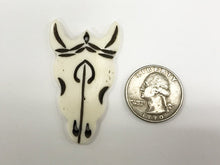 Load image into Gallery viewer, Cattle Skull Head, Longhorn Bone Pendant, Hand Carved Bone Longhorn Cattle pendants 2"-B151 - BeadPrism
