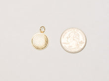 Load image into Gallery viewer, 18mm Disc CZ Pave Pendant, Gold, Rhodium, Gunmetal, Pave Pendants, AAA quality Choose Color - BMP15 - BeadPrism