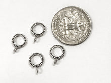 Load image into Gallery viewer, Sterling Silver Large Hole European Bail beads, sterling Silver Bails, 6mm Large Hole, 1 Pc - SF957 - BeadPrism