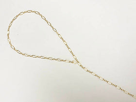 50Ft Lariat Chain, 14K Gold Fill Double Bar Dapped Chain 2mm, Chains By Foot Wholesale -GC384-50 - BeadPrism