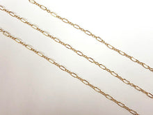 Load image into Gallery viewer, Lariat Designer Chain by Foot 14K Gold Filled Oval Long and short 5 x 3 mm - GC383 - BeadPrism