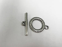 Load image into Gallery viewer, 20 Sets Silver Toggle Clasps 18mm PEWTER - PBF172 - BeadPrism