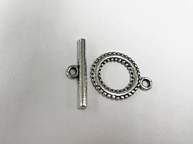 20 Sets Silver Toggle Clasps 18mm PEWTER - PBF172 - BeadPrism