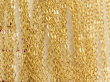 Load image into Gallery viewer, 25 Ft - Gold Filled Chain Flat Cable 1.5mm, Gold Filled Chain By Feet, Gold Filled Chains - GC300-25 - BeadPrism