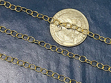 Load image into Gallery viewer, Gold Filled Flat Cable Chain by Foot 4.7 mm x 3.6 mm -  GC318 - BeadPrism