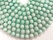 Load image into Gallery viewer, 10mm Pacific Dyed Blue Jade, Faceted Round Gemstone Beads 15" strand 37 Beads Gemstones - SJA126 - BeadPrism