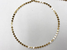 Load image into Gallery viewer, 14K Gold Filled 4mm Disc link Lariat Chain, 14K Nude Sequine Chain by Foot, Choose Quantity - GC387 - BeadPrism