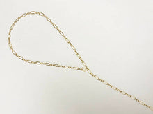 Load image into Gallery viewer, 20 Feet Lariat Chain By Foot, 14K Gold Filled Double Bar Designer Chain 2mm, Dapped Chain - GC384-20 - BeadPrism