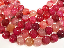 Load image into Gallery viewer, 10mm Jade Faceted Round, Bodacious Tropical Pink 15", 38 Beads, bouganvilla gemstone Beads - SAGT302 - BeadPrism