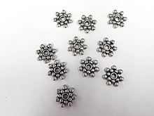 Load image into Gallery viewer, 50 Pcs 8mm Silver Tone Pewter Daisy Spacer Beads, 1.5mm Hole -  PBF134 - BeadPrism