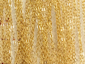 3 Ft - Gold Filled Chain Flat Cable 1.5mm, Gold Filled Chain By Feet -Gold Filled Chains -  GC300-3 - BeadPrism