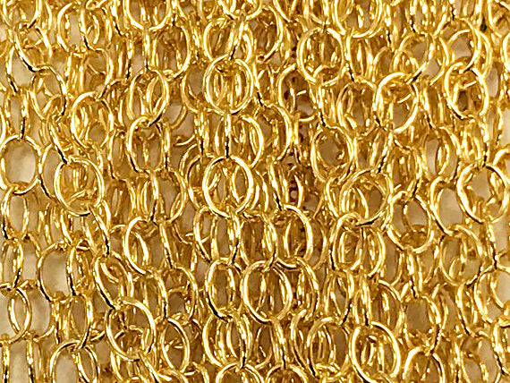 Gold Filled Flat Cable Chain by Foot 4.7 mm x 3.6 mm -  GC318 - BeadPrism