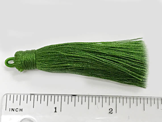 Silk Tassels 2.5 inch Handmade tasels, Jewelry Tassels, silk jewerly tassels, Choose Color Tassel-14 - BeadPrism