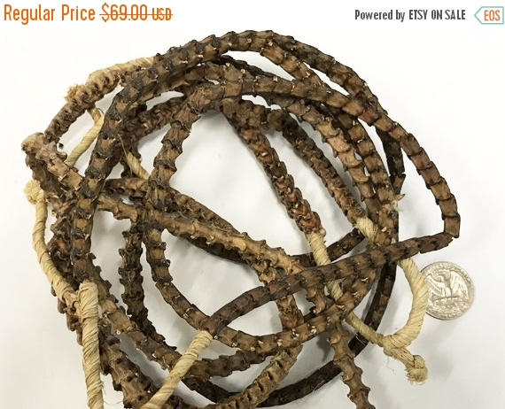 Real Snake Vertebrae Bead Strands From Africa, 10mm x 9mm approx., Snake Bone Bead Strand - SnaVer - BeadPrism