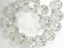 Load image into Gallery viewer, 15mm Large Crystal Beads, Ecthed checkered pattern, 14 Beads/std, AA quality, highy faceted - DC101 - BeadPrism