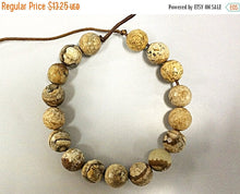 Load image into Gallery viewer, 25%OFF 12mm Large hole Bead Picture Jasper Faceted Round Gemstone 17 Bead for 1.5mm Leather -SJAS121 - BeadPrism