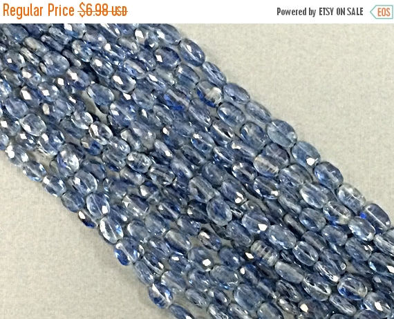 25% OFF 10 Pc Blue Kyanite Faceted 5mm Flat Oval Gemstone Beads, Blue Gemstone  Beads - S158 - BeadPrism