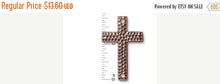 Load image into Gallery viewer, 70% OFF 4 Pc Hammertone Cross Link 6x2mm Antique Copper Pewter TierraCast Link - P3150CA - BeadPrism