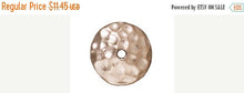 Load image into Gallery viewer, 70% OFF 10 Pc Hammered Beadcap 10mm Bright Rhodium Finish Tierracast Beadcaps 94-5663-61 - P5663RB - BeadPrism