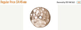 70% OFF 10 Pc Hammered Beadcap 10mm Bright Rhodium Finish Tierracast Beadcaps 94-5663-61 - P5663RB