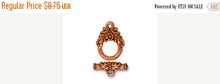 Load image into Gallery viewer, 70% OFF 5 Sets Toggle Clasps 13mm Antique Copper Tierracast 94-6028-18 - P6028CA - BeadPrism