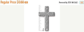 70% OFF 4 Pc Hammertone Cross Link 6x2mm Antique Pewter TierraCast Link - P3150PA - BeadPrism
